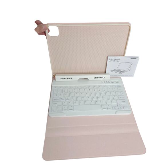 Pink Case & Detachable Keyboard for iPad Pro 11" Case with Keyboard 4- 1st Gen), - Picture 1 of 15